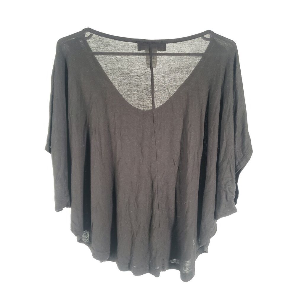 Annabelle Batwing Top Blouse w/ Decor Pendant Chain Sz Large Lightweight Stretch - Picture 4 of 9
